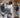 Trendy Grey Ink Abstract Rug – Modern Brushstroke Art