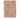 Beige area rug with abstract pattern on a white background