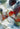 Full design of Tiffany Autumn Leaf Modern Rug with bold red, green, and blue leaf patterns