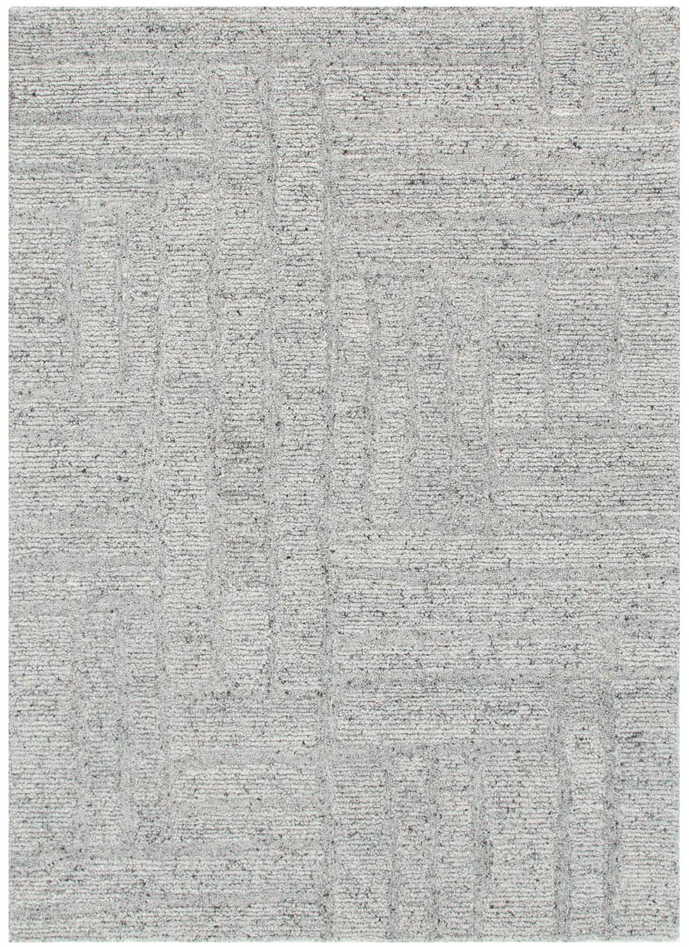 Seren Wool Rug – Textured Grey Modern Wool Rug for Contemporary Homes ...