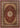 Decorative rug with intricate patterns in red and beige on a plain background