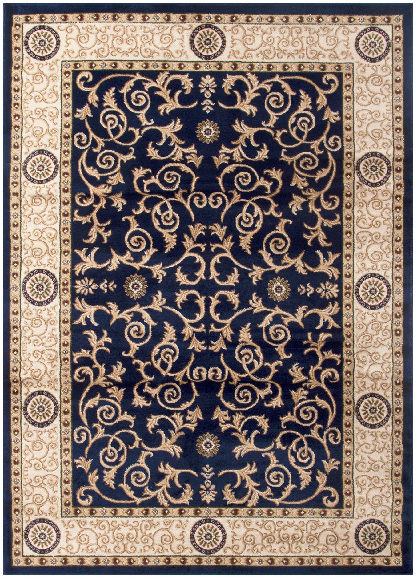 Heriz Navy Traditional Rug – Classic Elegance for Modern Homes – Rug N Roll