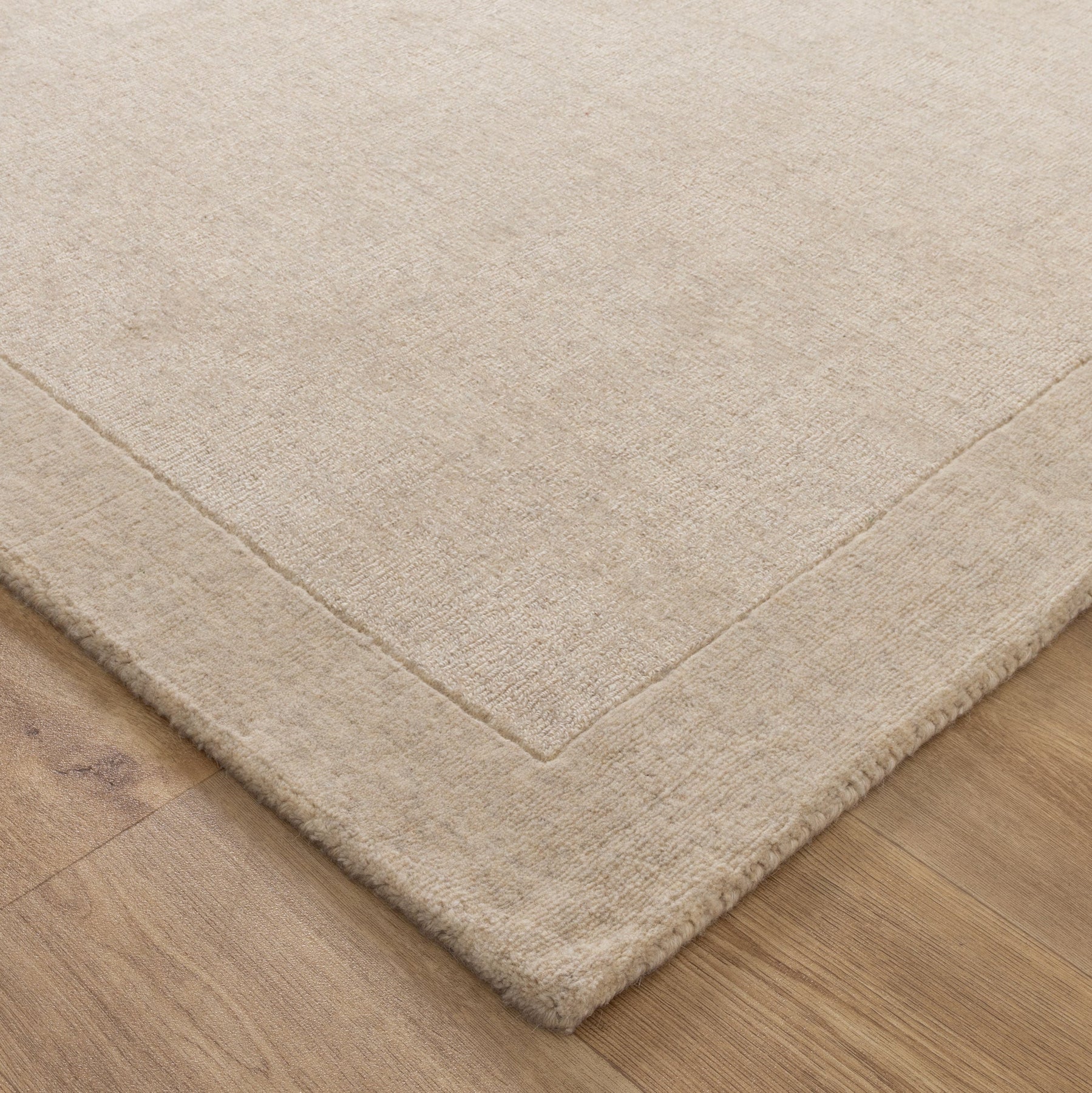 Sand Wool Area Rug Sahara Luxe Natural Sand Wool Rug | Hand-Tufted Modern Design – Rug N Roll