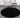 Puffy Soft Shag Round Rug Black