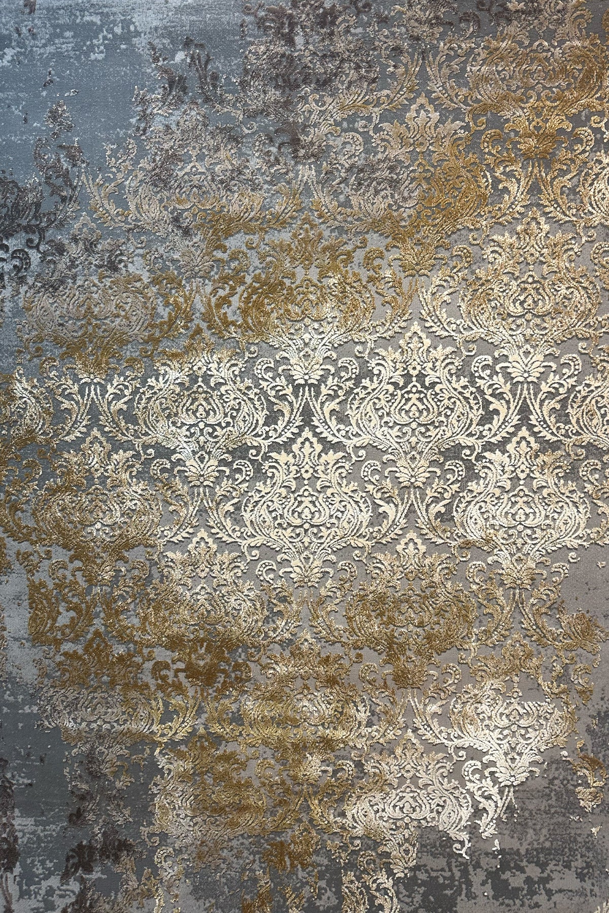 Round Baroque Rug Baroque Elegance Area Rug – Neutral Classic Design 160x230cm – Rug N Roll