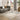 Uluru Mist Contemporary Rug styled in an airy neutral interior