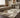 Victoria Panel Rug styled in a modern architectural living room